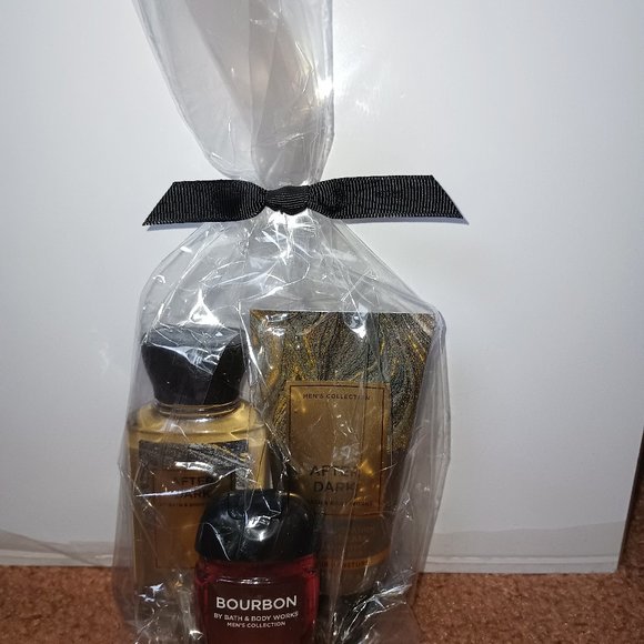 NWT ~ 3 Piece Bath & Body Works Men's Collection After Dark & Bourbon Gift Set - Picture 3 of 3